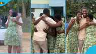 WASSCE: Students shed tears as they bid farewell to their favourite teacher, video evokes joy