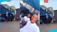 John Paintsil plays football with his only son, shows off fleet of cars