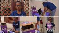 Talented boy builds automatic trash can with paper and batteries, showcases it in video