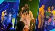 Agradaa and her hubby get personal on stage during Samini's performance in Kwahu, video