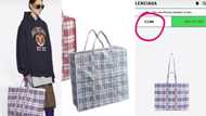Ghanaians react as picture of one 'Ghana must go' bag selling at Ghc12,500 surfaces online; many are confused