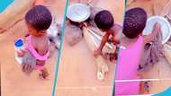 Cute video of a 3-year-old Ghanaian girl preparing a meal by herself spark reactions