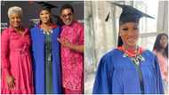 I wish you triple blessings too: Omotola Jalade shares lovely photos as 1st daughter bags masters degree on hubby's birthday