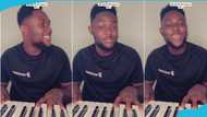 Tutulapato flaunts his piano playing skills, sings classic high life tune cracked voice, fans react