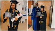 College student who delivered baby hours to graduation receives degree in hospital