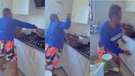 Funny video drops as Bridget Otoo struggles to fry fish; says cooking isn't her thing