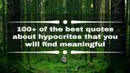 100+ of the best quotes about hypocrites that you will find meaningful