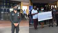 Police officer awarded GHc 11,000 for returning GHc 2,000 discharged by ATM