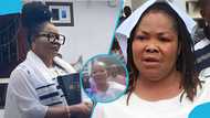 Nana Agradaa appears at Amasaman High Court for bail hearing wearing prison uniform, Ghanaians storm venue