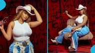 Hajia4reall dazzles in cowgirl hat and denim jeans, sends message to critics, photos cause stir