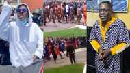 First video of Shatta Wale in Ankaful Prison pops up; inmates line up to give him fans