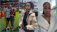 Semenyo: Pretty girlfriend of Black Stars player cheers for her man in adorable video