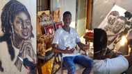 Videos drop as talented Ghanaian artist makes brilliant artworks with fire and smoke