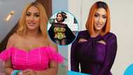 Juliet Ibrahim looks ethereal in a floor-sweeping kente gown with billowing sleeves at the 2024 AMVCA