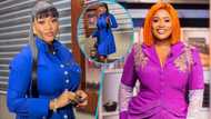 MzGee shows off lovely legs with tattoos as she slays in gorgeous dress, fans go gaga