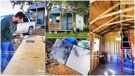 Man & his friends buy tiny house, place it inside bush, install solar to give them 24/7 electricity in video