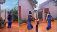 Kalsoume Sinare Slays In Tight Corset Dress; Shows Off Mansion Filled With Big Cars