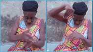 Ghanaian old lady joins dance challenge, vid trends as Dancegod Llyod lauds her: "Grandma with swag"