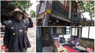 Ghanaian man left America to build mansion in Ghana from recycled waste