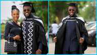"Man of the moment": Wife of Despite's son reacts to him bagging a Master's Degree, shares lovely photos