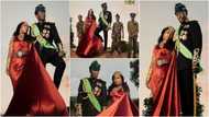 Nana Cheddar: Ghanaian millionaire drops beautiful photos as he shows off his wife and tall sons
