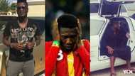Asamoah Gyan shows off 'too much money'; drops photo flaunting his expensive cars