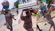 Sista Afia disguises herself as street hawker to give out freebies to people on the street