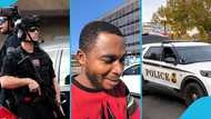 Twene Jonas runs as he encounters police on the street in the US, video stirs reactions
