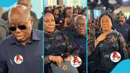 Akufo-Addo and wife storm funeral of Asante Bediatuo's mother in Kyebi, video wows fans