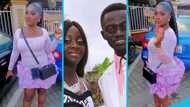 Lil Win's ex-wife Patricia flaunts fine legs and beautiful looks in a pink mini dress, peeps gush