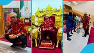 Inside Igbo King's Beautiful Palace In Ghana: Videos of Luxurious Lifestyle Emerge