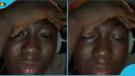 Ghanaian lady laments after using fees to start business, regrets and weeps in video
