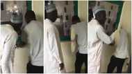 Video drops as 'serious' father follows son to check results on school’s notice board