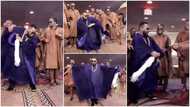 Groom displays classic dance moves at his wedding; groomsmen hail him in video