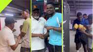 Azumah Nelson Displays Sharp Boxing Skills at 66 Years Old as He Coaches Freezy MacBones: Video