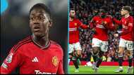 Kobbie Mainoo scores third league goal for Manchester United against Newcastle