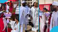 Agradaa beams with pride as her rarely-seen older daughter graduates with degree from university, video