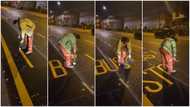 Talented artist proves his painting skills with great artwork he made on road in viral video