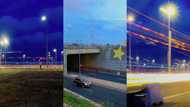 8 jaw-dropping photos of newly-constructed Motorway Roundabout at different times of day