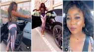 “You're hot” - Fans go gaga as Salma Mumin flaunts her backside and powerful Ford Mustang in new video