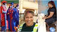 GH single mom with first-class from UEW back to hawking 'bofrot' after national service; photos spark reactions