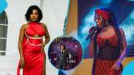 Efya redefines Ghanaian red carpet fashion with her all-black pantsuit at TGMA 2025