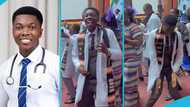 Young Ghanaian medical doctor steals the show with impressive dance moves at induction ceremony