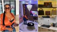 "This could buy land": Lady who pays N4.8m for Lekki apartment shows off her "palace", she has cute chairs