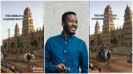 Man shows off impressive building in Africa that was built with only mud