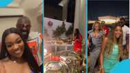 Jackie Appiah parties hard with Hollywood & Nollywood stars at plush mansion