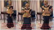 Sierra Leone president's tall wife does the Buga dance challenge in cute video, Kizz Daniel reacts