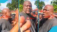 Ibrahim Mahama angrily scolds mourners at Manhyia for mobbing him and shouting praise in his ear, video