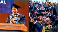 UPSA Graduation: Ghanaian man Prince Dadoho graduates top of his class with FCGPA of 3.9