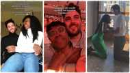 "Single for 10 years": Gorgeous lady weds white man she met online, peeps celebrate her